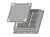 Underfloor trunking Junction box